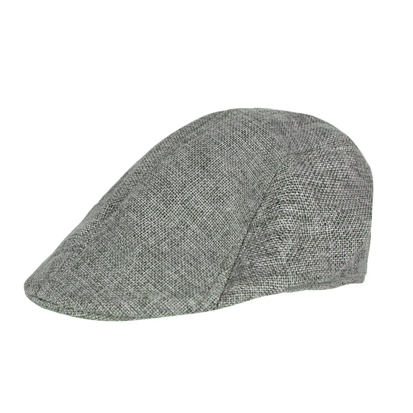 Vintage Tweed Flat Cap – Peaky Blinders Style Beret Hat for Men