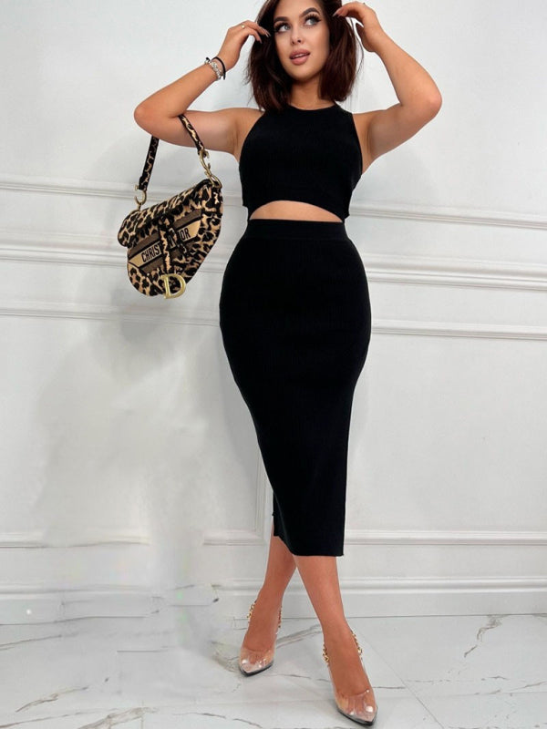 Fitted Tank & Side-Slit Skirt Co-ord