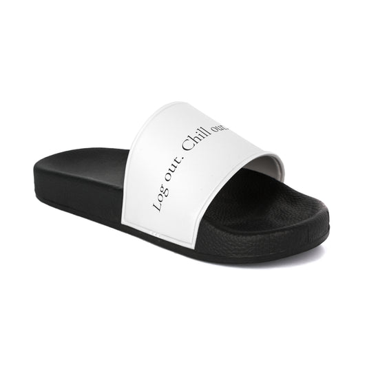 Log Out. Chill Out. - Slide Sandals  | OffIsLux™