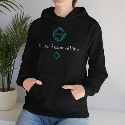 O luxo é estar offline. - Hoodie unissexo | OffIsLux™
