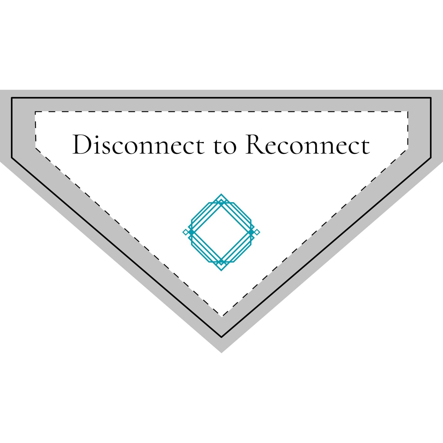 Disconnect to reconnect - Clip-on Pet Bandana  | OffIsLux™