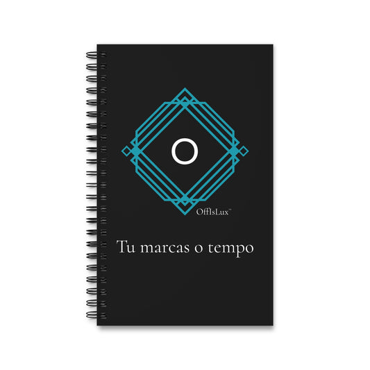 Black Edition - Tu marcas o tempo - Caderno  | OffIsLux™