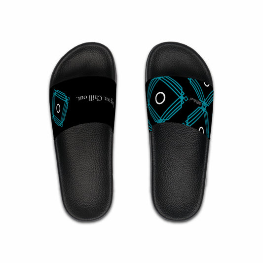 Black Edition - Log Out. Chill Out.– Slide Sandals  | OffIsLux™