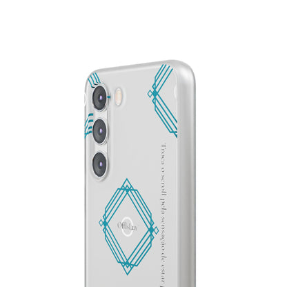 Troca o scroll pela sensação de estar presente.  -Capa Flexível Geométrica | OffIsLux™