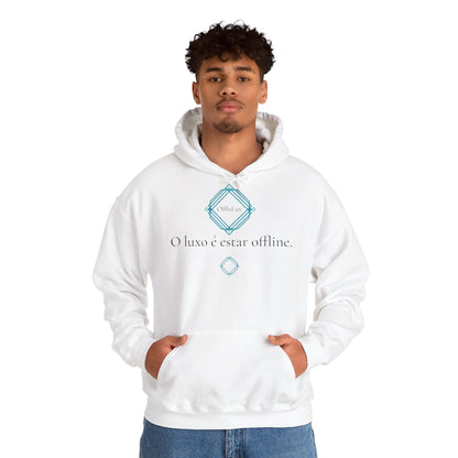 O luxo é estar offline. - Hoodie unissexo | OffIsLux™