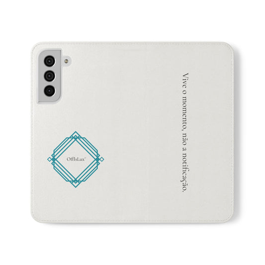 Vive o momento, não a notificação - Capa Flip | OffIsLux™