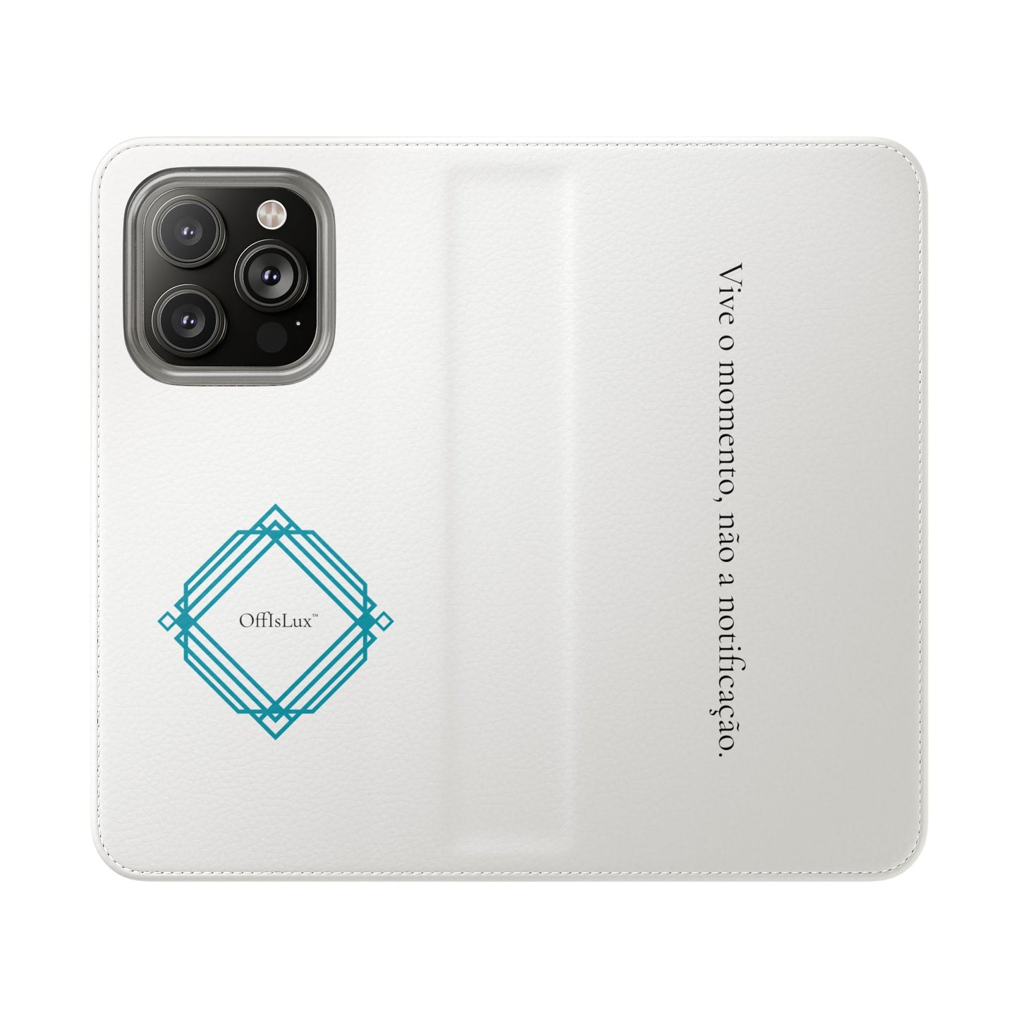 Vive o momento, não a notificação - Capa Flip | OffIsLux™