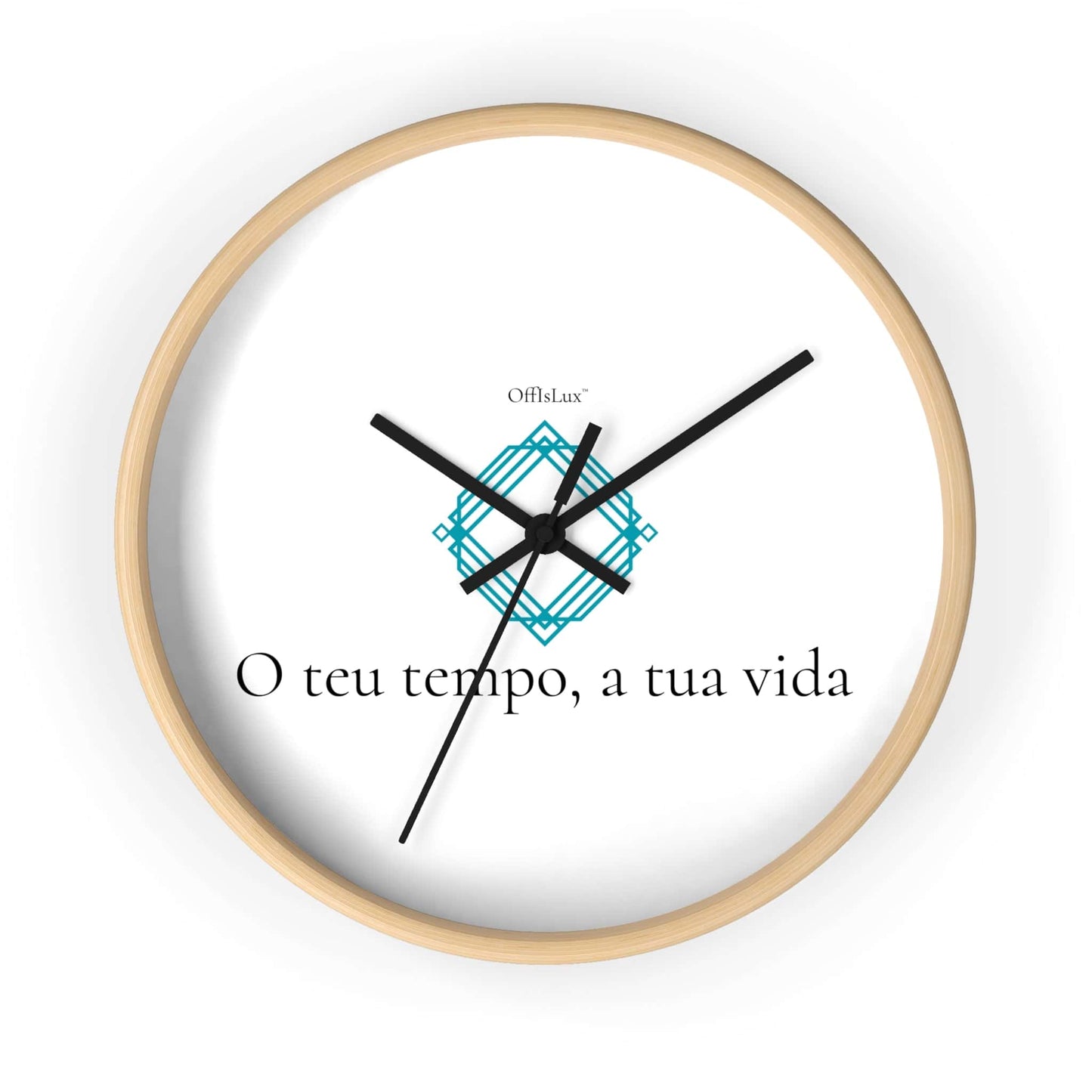 O teu tempo, a tua vida – Relógio de Parede | OffIsLux™