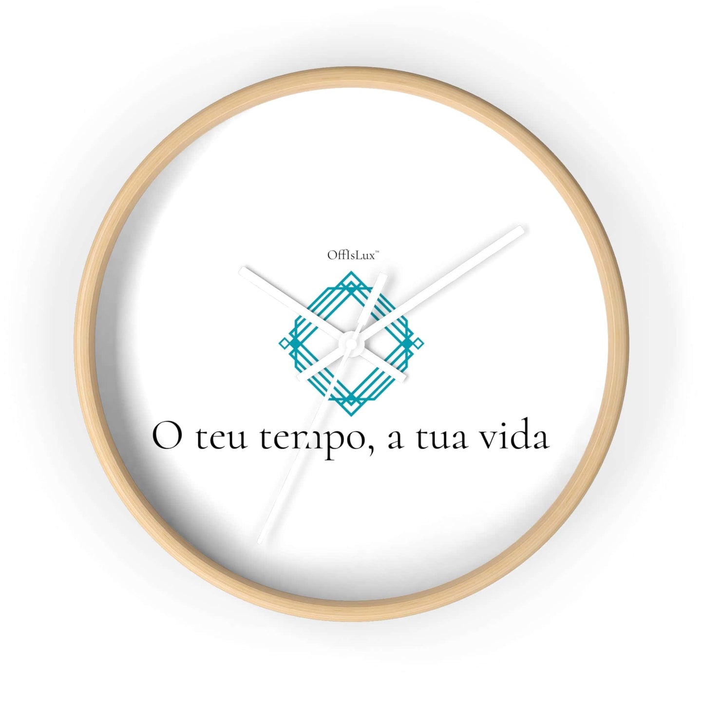 O teu tempo, a tua vida – Relógio de Parede | OffIsLux™
