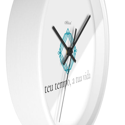 O teu tempo, a tua vida – Relógio de Parede | OffIsLux™