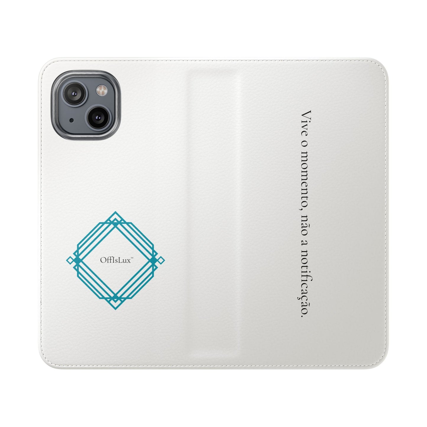 Vive o momento, não a notificação - Capa Flip | OffIsLux™