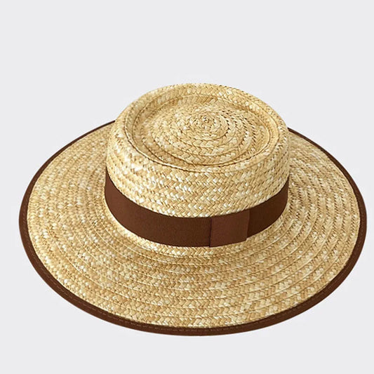 Wide Brim Straw Panama Hat – UPF Sun Protection Fedora for Beach
