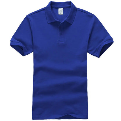 Unisex Cotton Polo Shirt — Essential Solid Color Tee