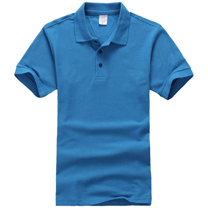 Unisex Cotton Polo Shirt — Essential Solid Color Tee