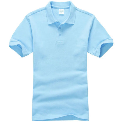 Unisex Cotton Polo Shirt — Essential Solid Color Tee