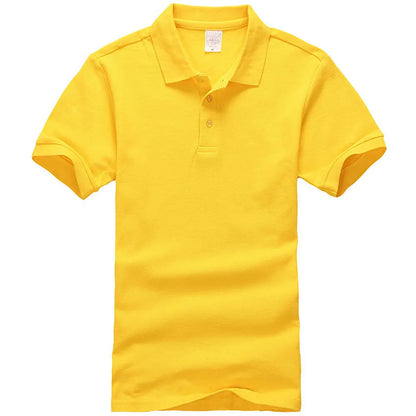 Unisex Cotton Polo Shirt — Essential Solid Color Tee