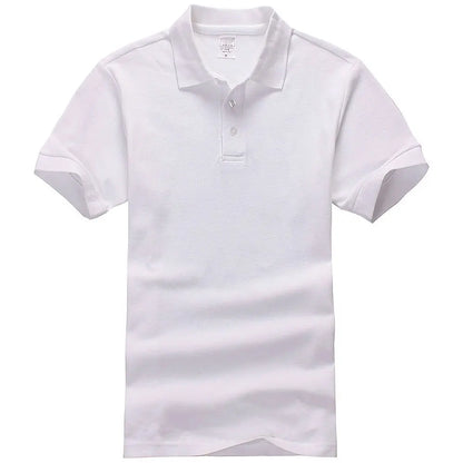 Unisex Cotton Polo Shirt — Essential Solid Color Tee