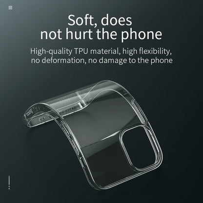 HOCO Ultra-Thin Clear TPU Case – iPhone 13 to 15 Plus | Soft & Slim Transparent Cover