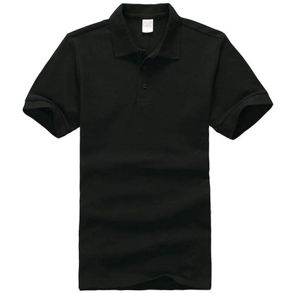 Unisex Cotton Polo Shirt — Essential Solid Color Tee
