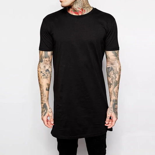 Black Longline Tee – Urban Streetwear