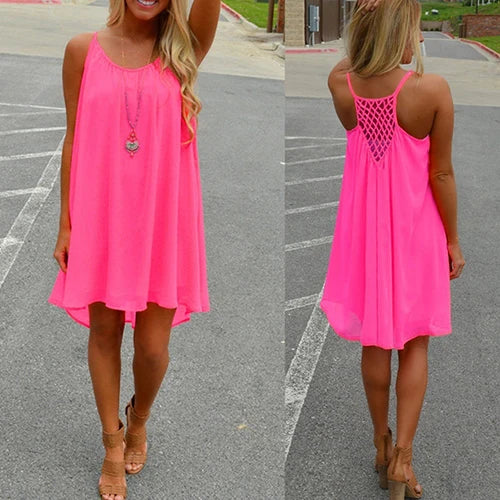 Swing T-Shirt Dress with Pockets — Plus Size Loose Cover-Up