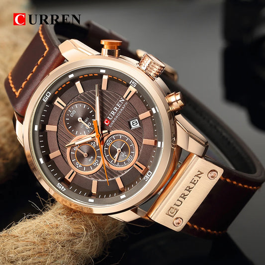 Chronograph Sport Watch – Quartz Movement, Date Display, Modern Look