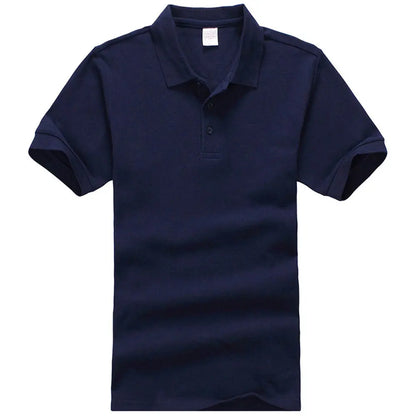 Unisex Cotton Polo Shirt — Essential Solid Color Tee