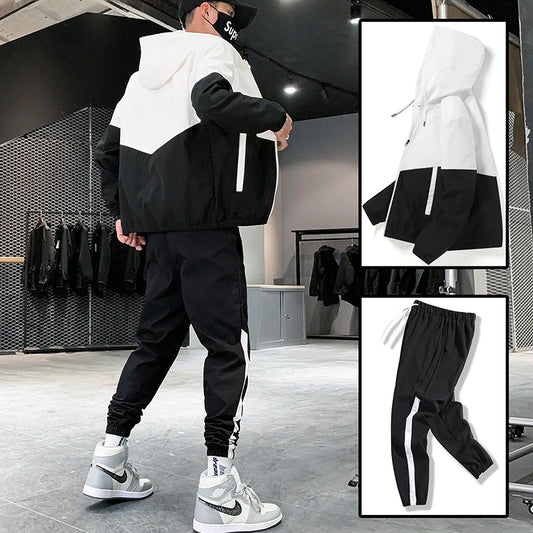 Joggers & Hoodie Tracksuit Set – Hip Hop Sports