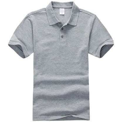 Unisex Cotton Polo Shirt — Essential Solid Color Tee