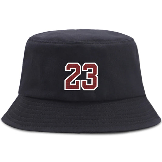 Letter 23 Bucket Hat – Foldable Summer Beach Hat for Men & Women