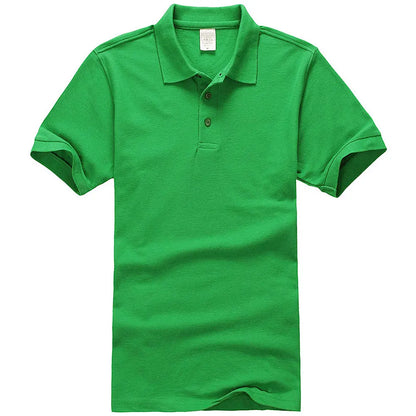 Unisex Cotton Polo Shirt — Essential Solid Color Tee