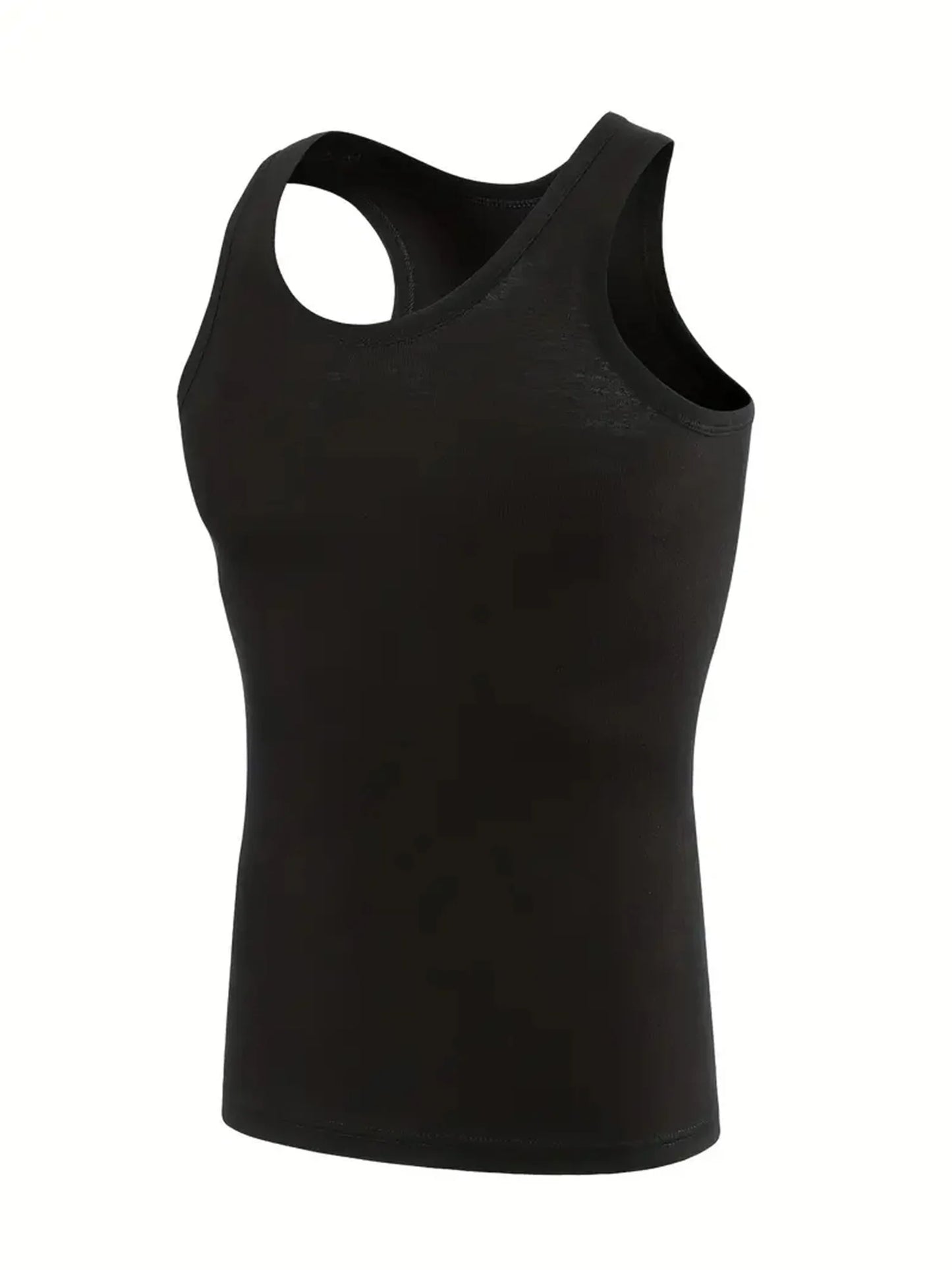 Essential Black Sports Vest – 5-Pack Breathable Fit