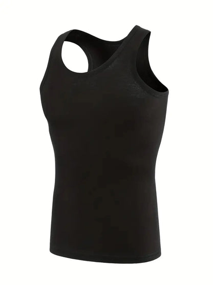 Essential Black Sports Vest – 5-Pack Breathable Fit