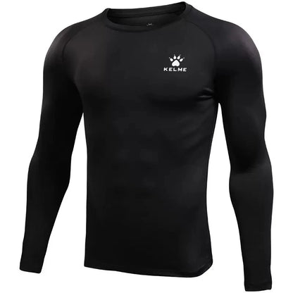 KELME Compression Running Tights & Long Sleeve Shirt – Bodybuilding Fitness