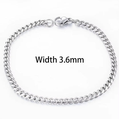 Gold Cuban Bracelet – Stainless Steel, Unisex Fashion Jewelry, Bold Hip Hop Style