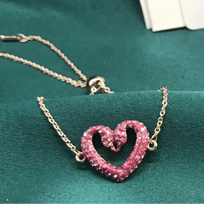 Pink Heart Crystal Set – Pearl Party Edition