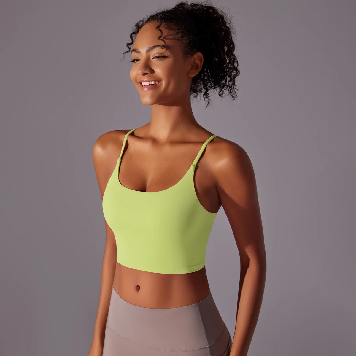 Breathable Sports Bra — Quick-Dry Nylon Seamless Yoga Vest