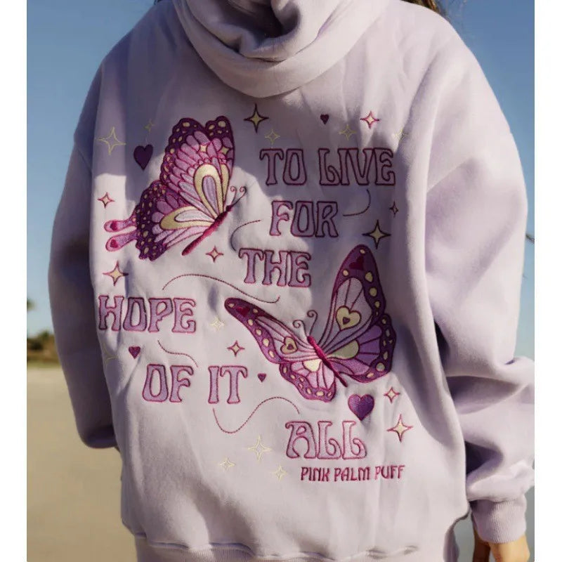 PALM PUFF Graphic Hoodie — Plush Lined, Seasonal Streetwear
