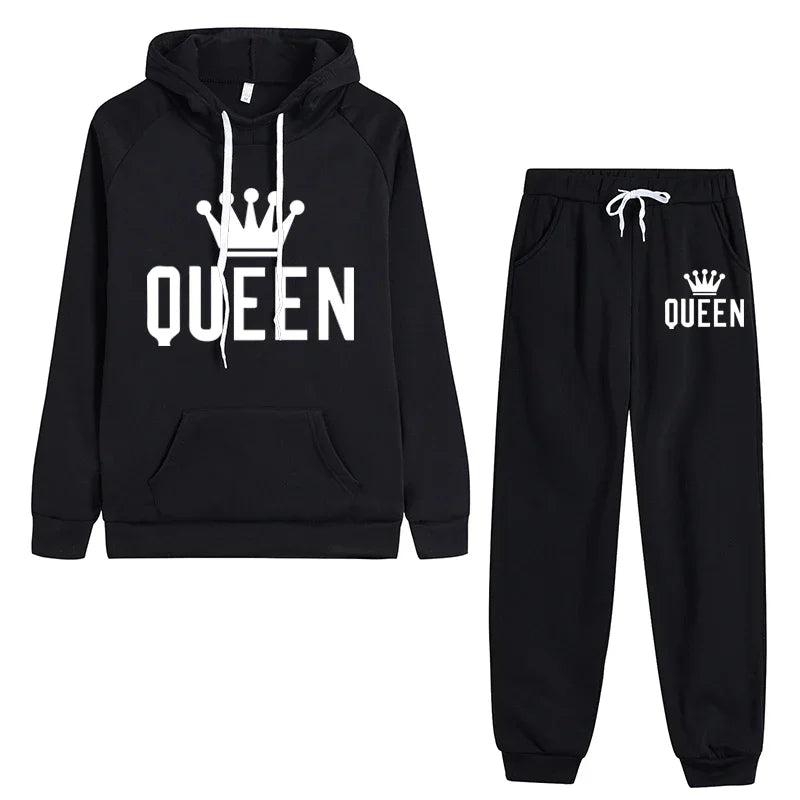 Hoodie & Jogging Pants Set – Casual Printed Tracksuit