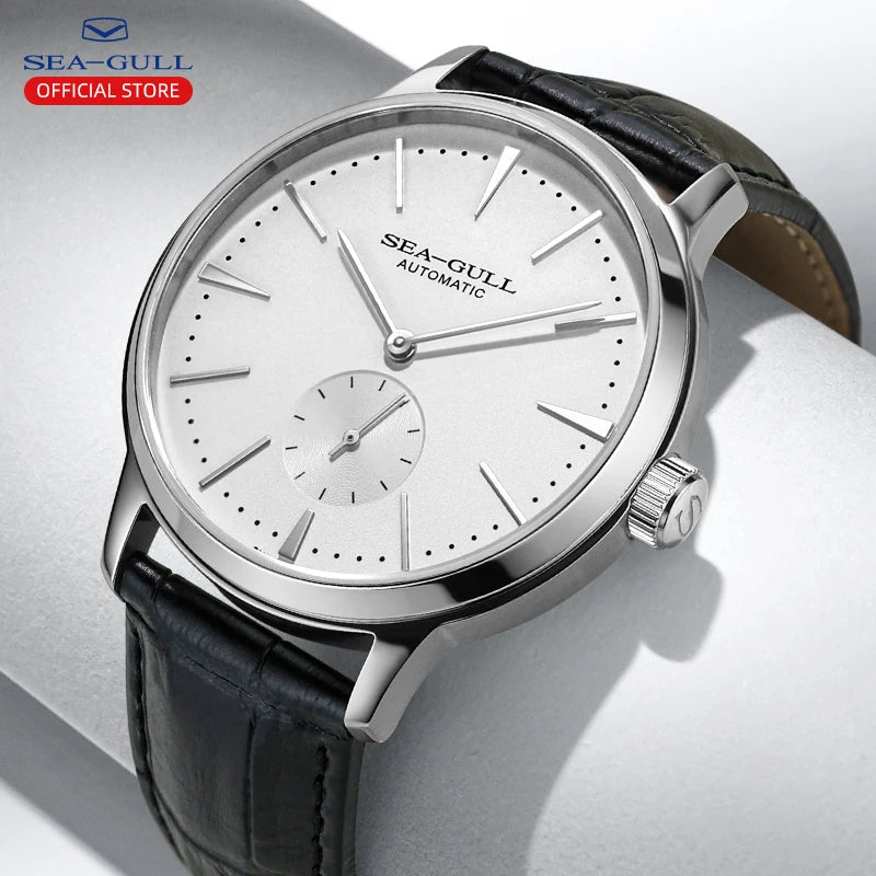 Mechanical Business Watch – Waterproof Leather Strap, Classic Design