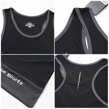 Running Sweatshirt Vest – Marathon Fitness Sleeveless Undershirt