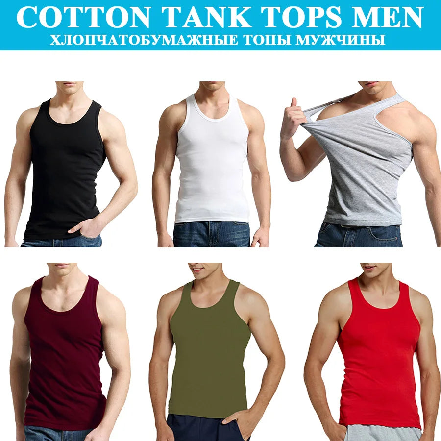 Classic Cotton Tank Pack – Slim Fit 4-Piece Set