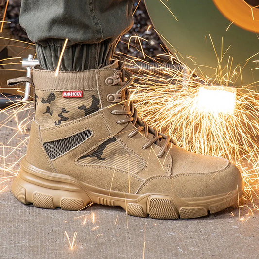 Indestructible Safety Sneakers — Steel Toe & Puncture-Proof Tactical Shoes