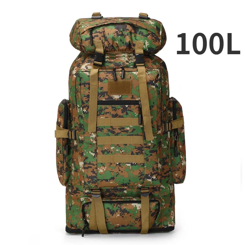 TrekMax 80L/100L Mountaineering Backpack – Tactical Outdoor Pack