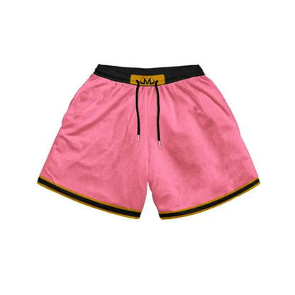 Anime Inspired 2-in-1 Quick Dry Mesh Shorts – Summer Sports Workout Pants