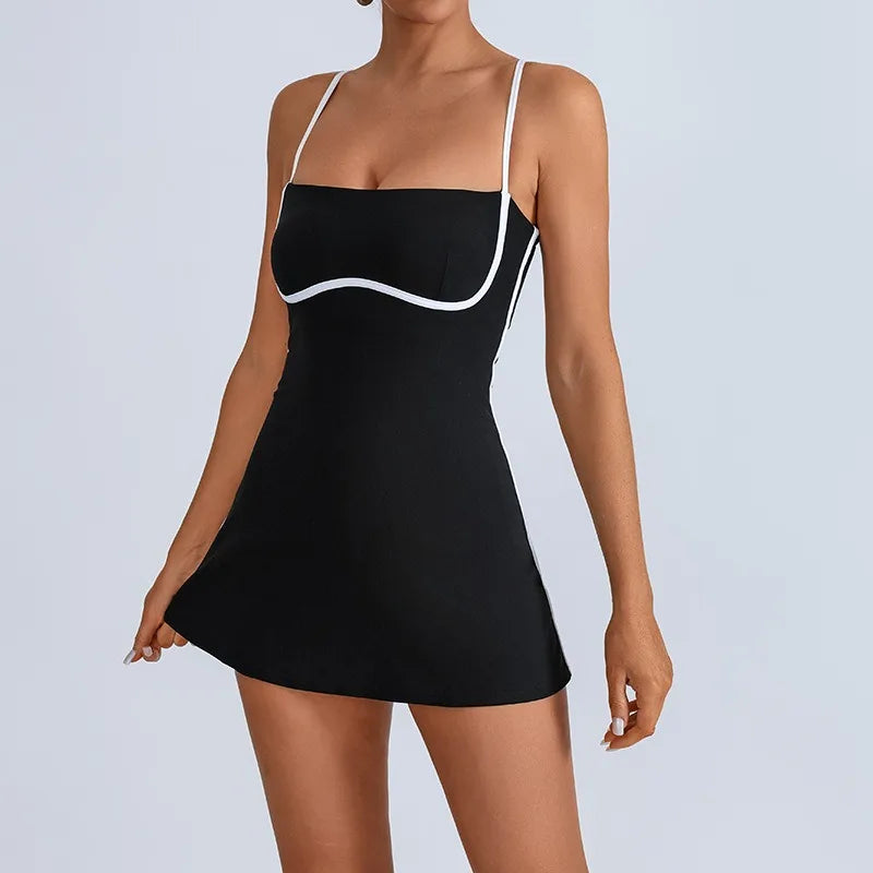 AceCourt Skirt Set – Built-In Bra Tennis Dress