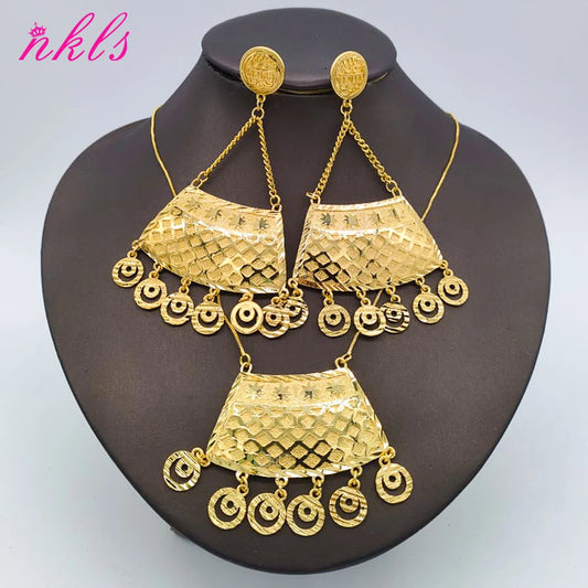 Gold Plated Drop Set – Bohemian Wedding Gift