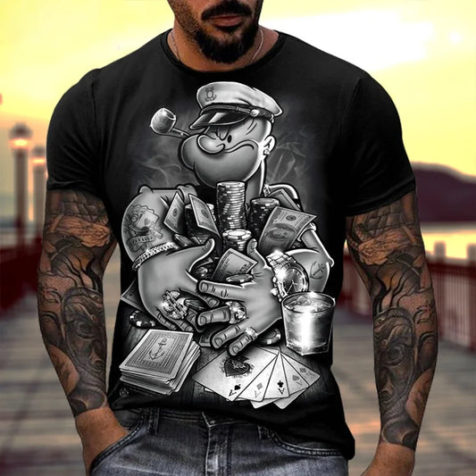 3D Printed Rustic Tee – Casual Comfort