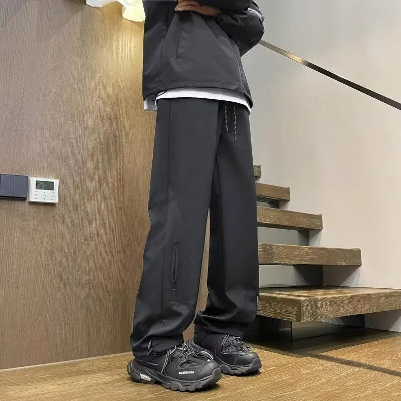 Oversized Waterproof Cargo Joggers with Zipper