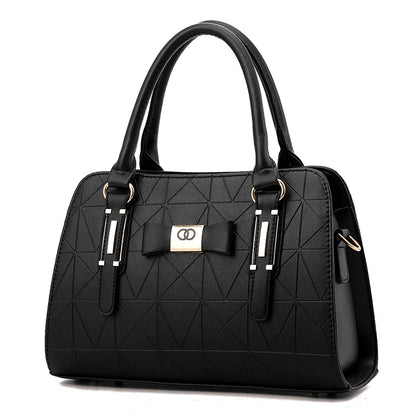 Large Capacity Casual Leather Tote | Top-Handle Bag